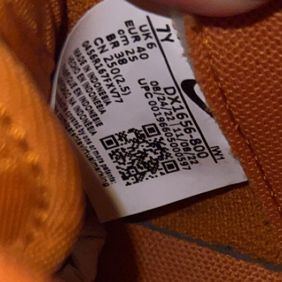 Nike (GS) Air Force 1 LV8 2 Monarch/Sail- 7Y/W8.5 - Picture 7 of 15